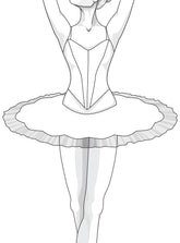 Download - Ballet Bodice 6 Piece Pattern Adult